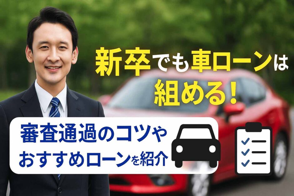 新卒でも車ローンは組める！審査通過のコツやおすすめローンを紹介