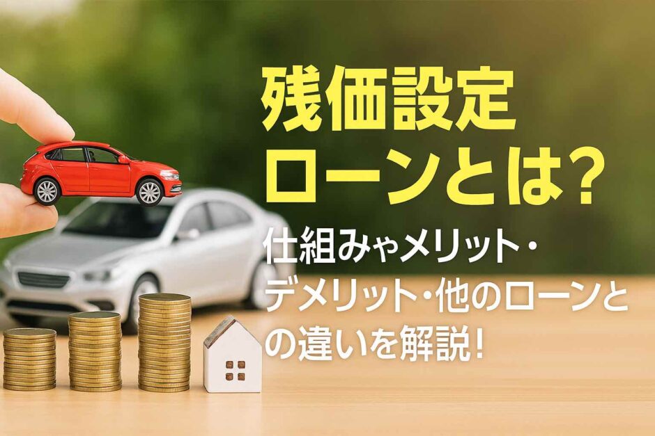 残価設定ローンとは？仕組みやメリット・デメリット・他のローンとの違いを解説！