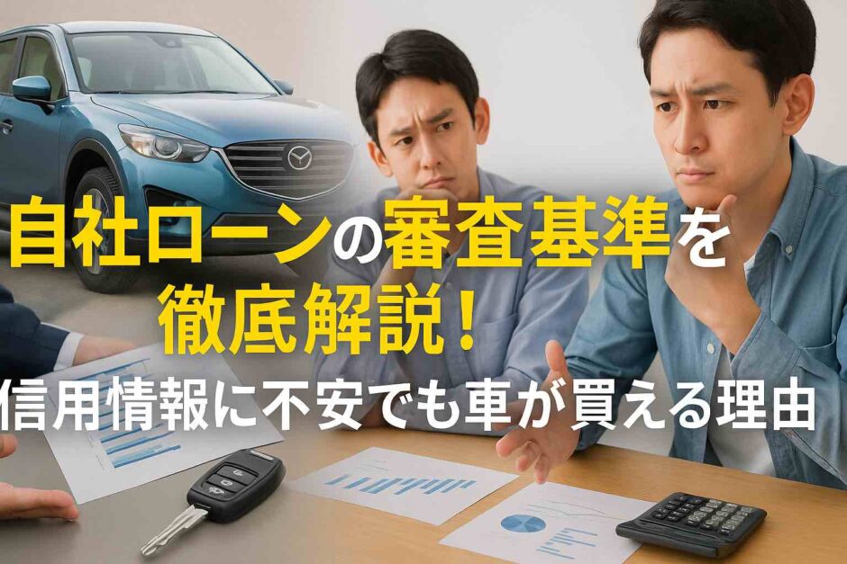 自社ローンの審査基準を徹底解説！信用情報に不安でも車が買える理由を紹介