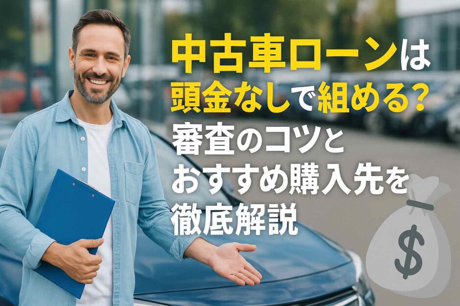 中古車ローンは頭金なしで組める？審査のコツとおすすめ購入先を徹底解説