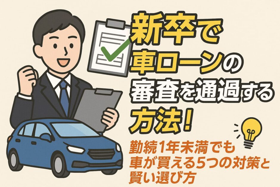 新卒で車ローンの審査を通過する方法