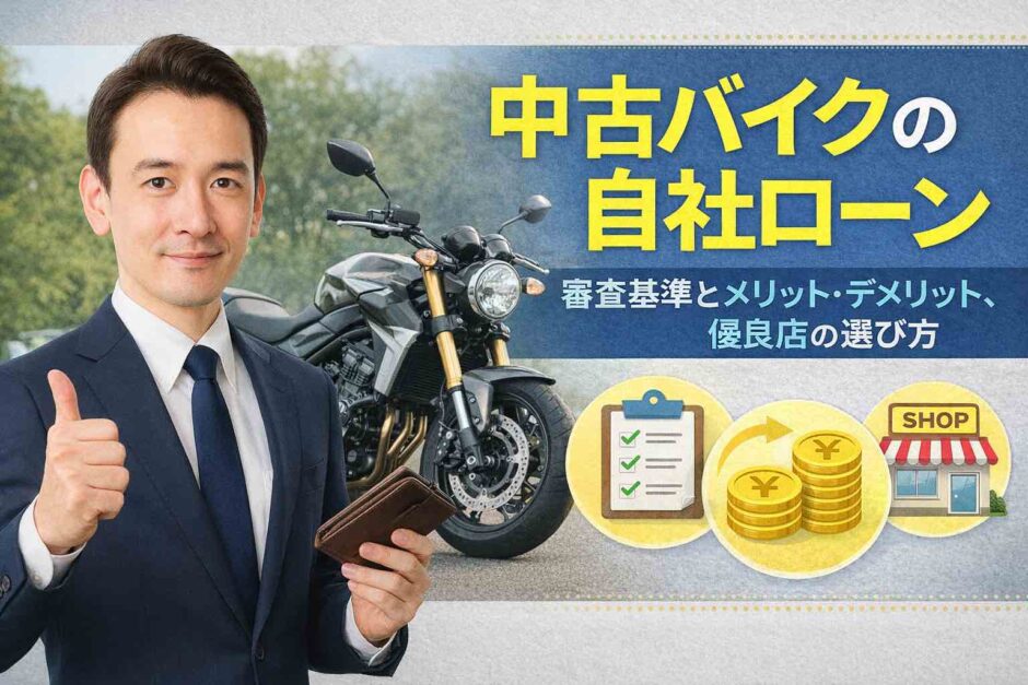 中古バイクの自社ローン｜審査基準とメリット・デメリット、優良店の選び方