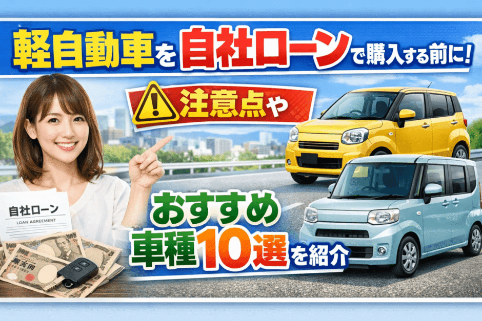 軽自動車を自社ローンで購入する前に！注意点やおすすめ車種10選を紹介