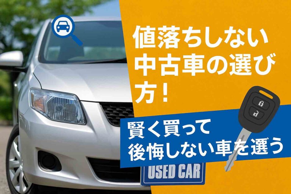 値落ちしない中古車の鉄則の選び方！賢く買って後悔しない車を選ぼう