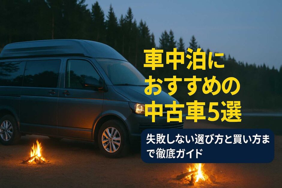 車中泊におすすめの中古車5選｜失敗しない選び方と買い方まで徹底ガイド