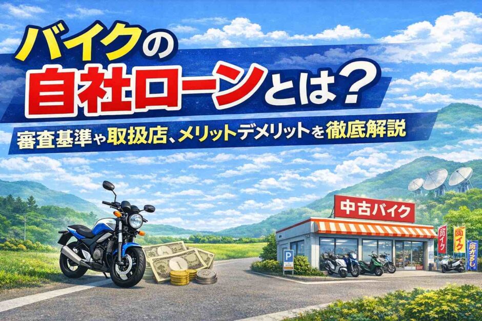 バイクの自社ローンとは？審査基準や取扱店、メリットデメリットを徹底解説