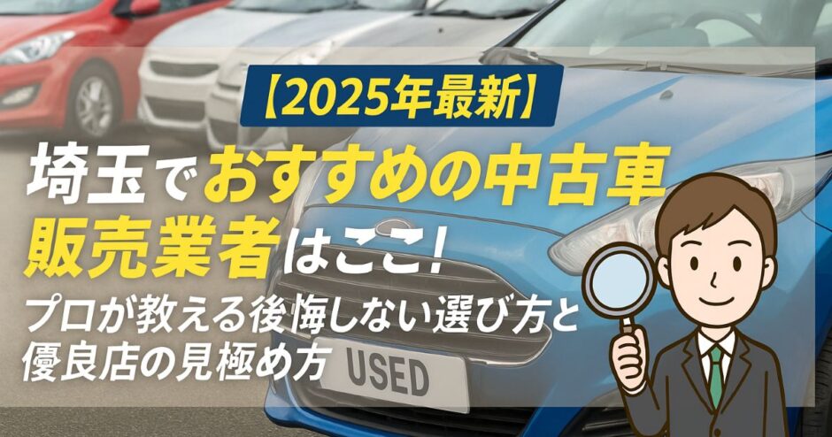 中古車販売業者おすすめ埼玉
